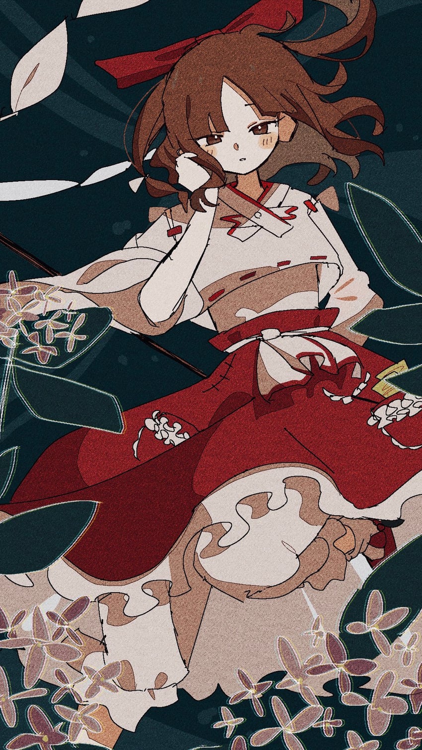 blonde shrine maiden from a future era (touhou and 1 more) drawn by kagiyama0303
