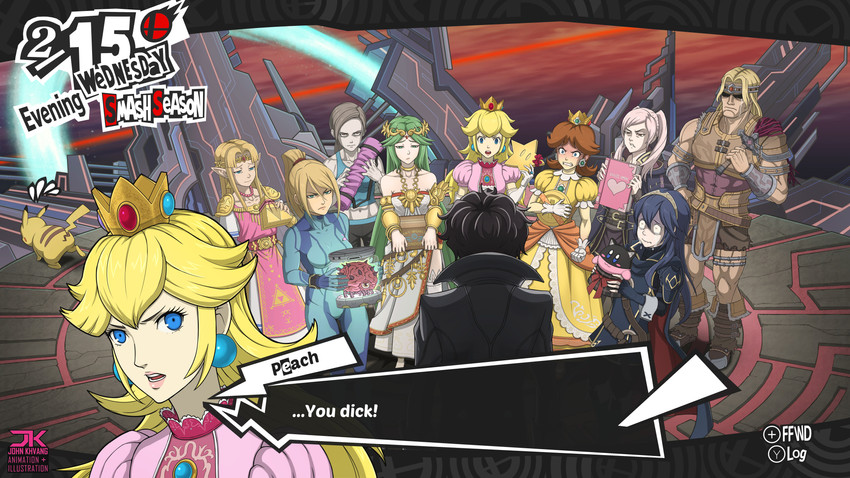 pikachu, princess zelda, kirby, princess peach, samus aran, and 10 more (pokemon and 14 more) drawn by john_breezy