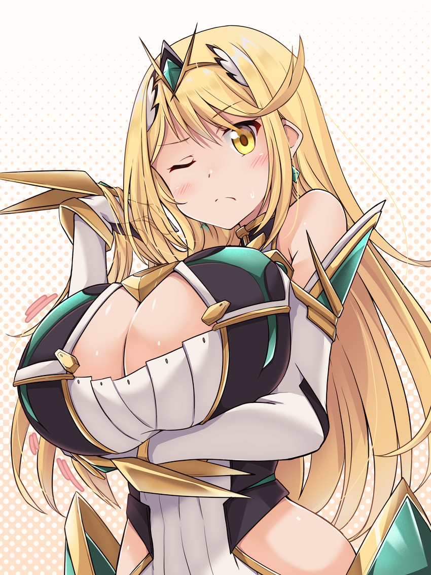 mythra (xenoblade chronicles and 1 more) drawn by kurokaze_no_sora