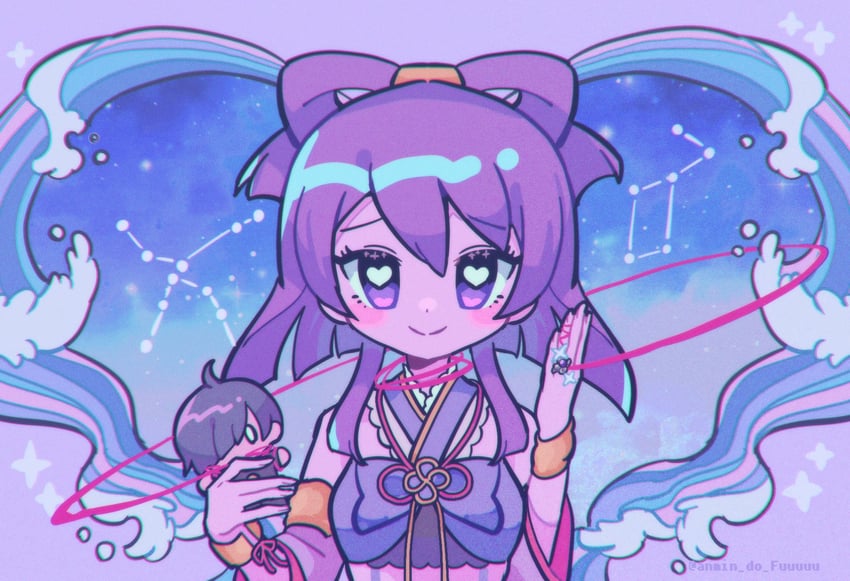 aika himena and hiko (mahou shoujo madoka magica and 1 more) drawn by takenoko_mgrc