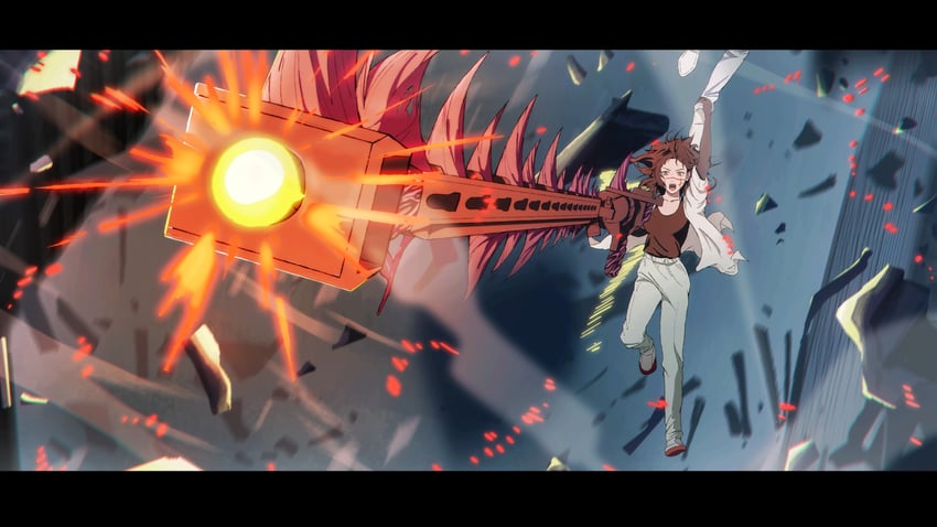 denji and yoru (chainsaw man) drawn by big_chunger