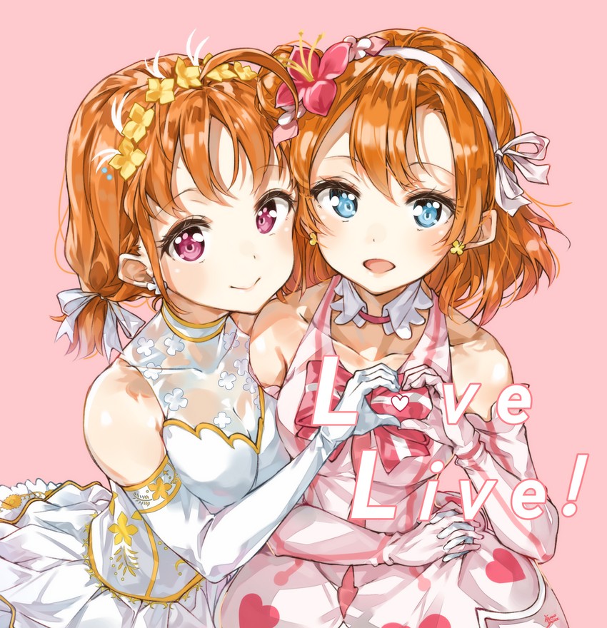 kosaka honoka and takami chika (love live! and 2 more) drawn by takenoko_no_you