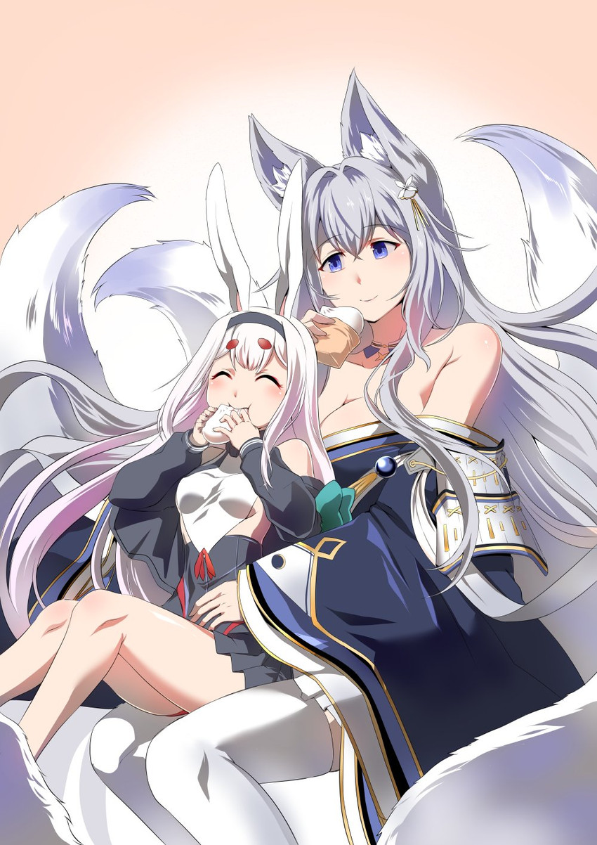 shinano and shimakaze (azur lane) drawn by steed_(steed_enterprise)