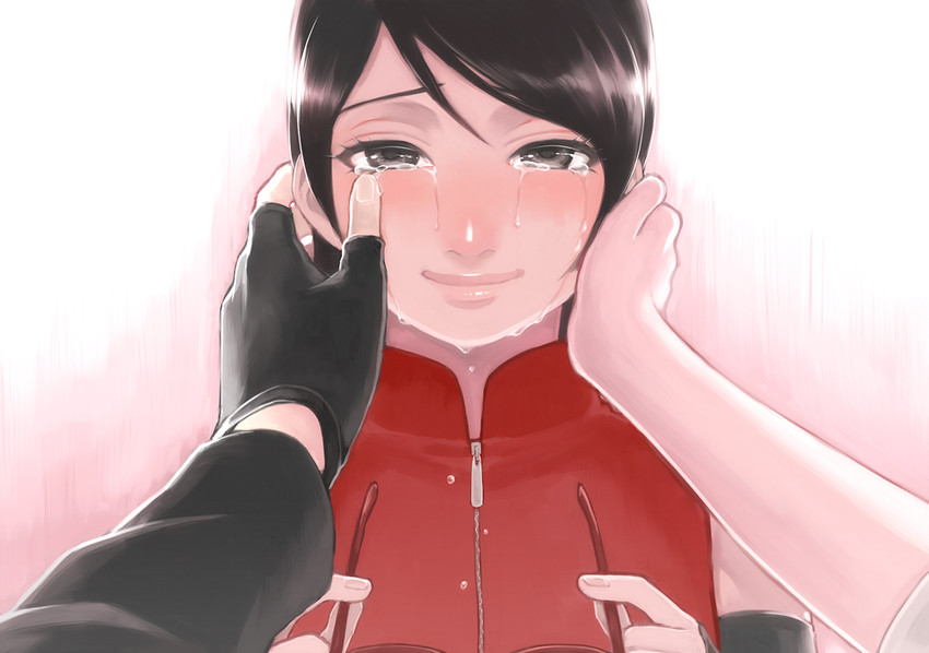 haruno sakura, uchiha sasuke, and uchiha sarada (naruto) drawn by hal_(sakurajam)