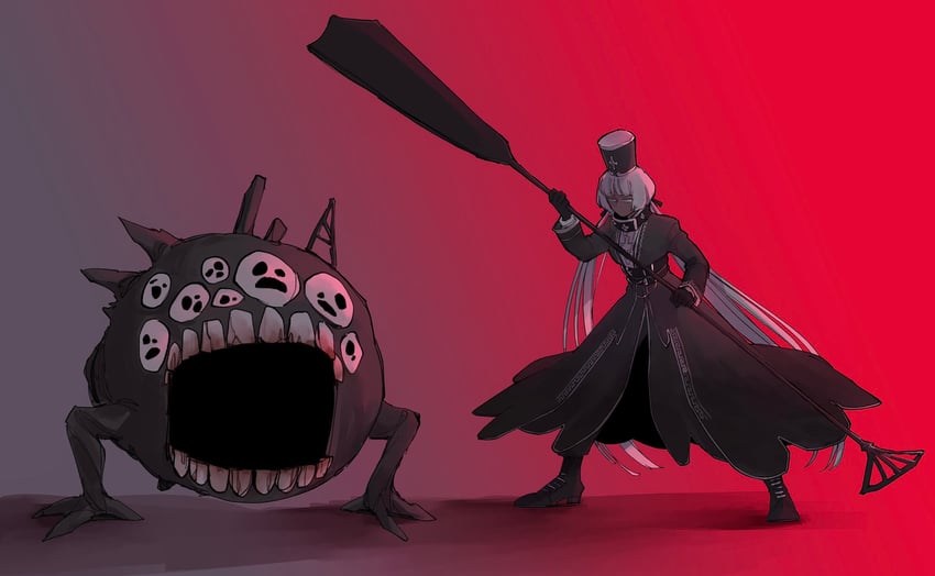 charon and mountain of smiling bodies (project moon and 2 more) drawn by yatsumeunagi
