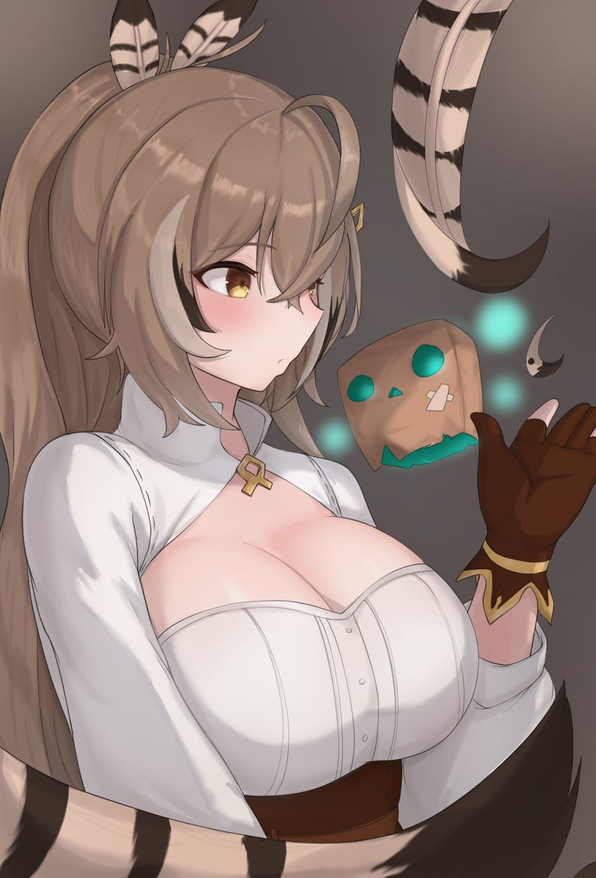 nanashi mumei and friend (hololive and 1 more) drawn by skyhood