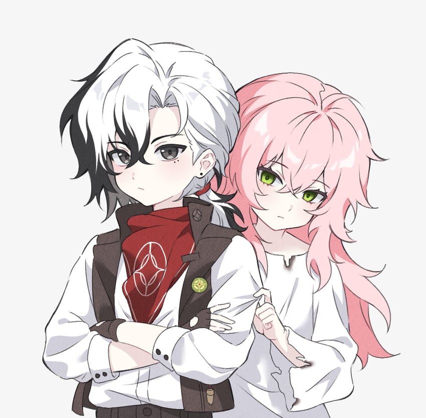 boothill and rappa (honkai and 1 more) drawn by rio_(rio773)