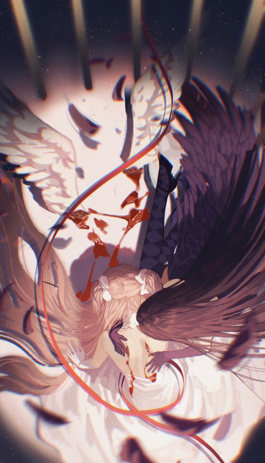 akemi homura, kaname madoka, ultimate madoka, and akuma homura (mahou shoujo madoka magica and 1 more) drawn by yayaziiii