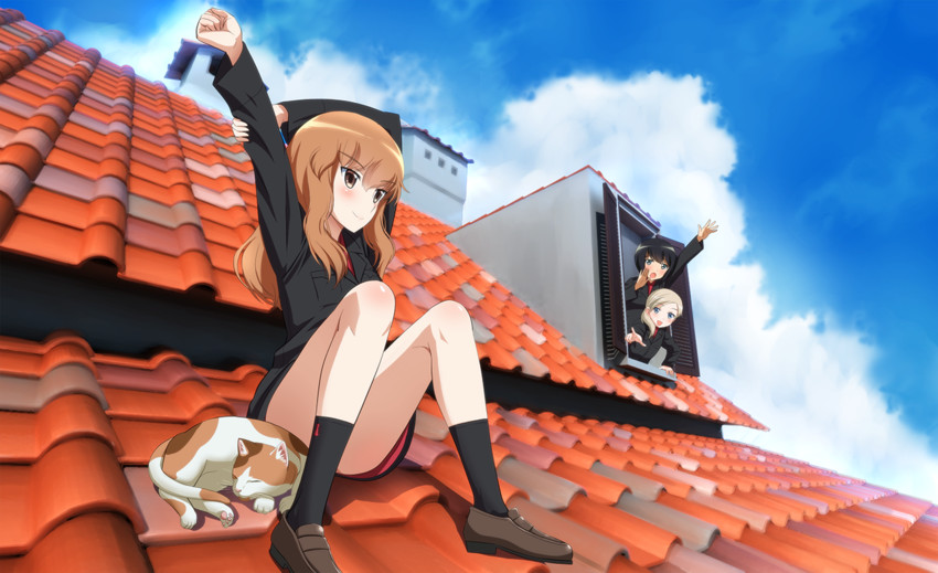 fernandia malvezzi, luciana mazzei, and martina crespi (world witches series and 1 more) drawn by kaneko_(novram58)