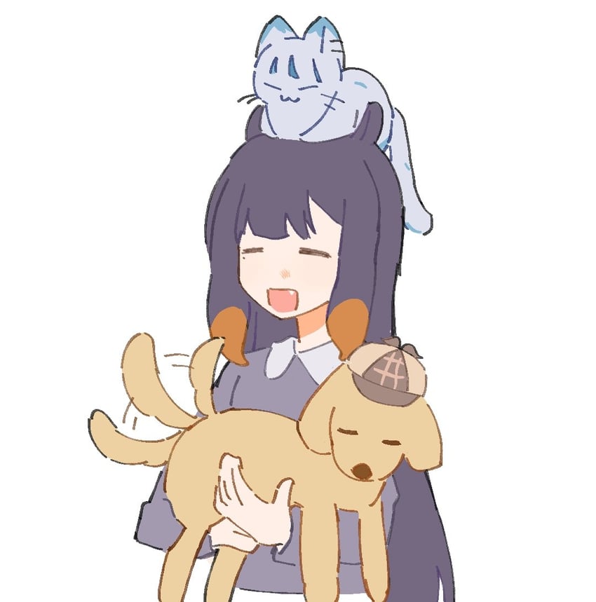 gawr gura, ninomae ina'nis, and watson amelia (hololive and 1 more) drawn by canvas0911