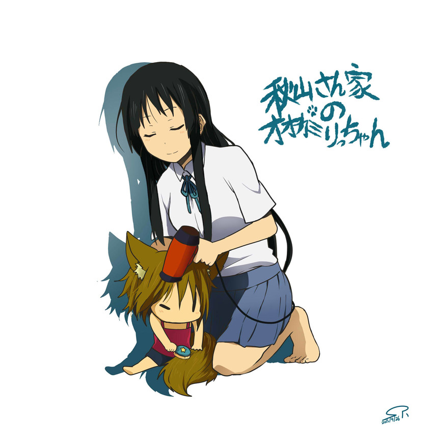 akiyama mio and tainaka ritsu (k-on!) drawn by suan_ringo