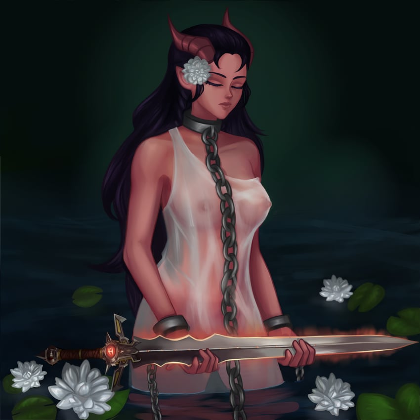 dahlia and lady of the lake (original and 4 more) drawn by fr04ek
