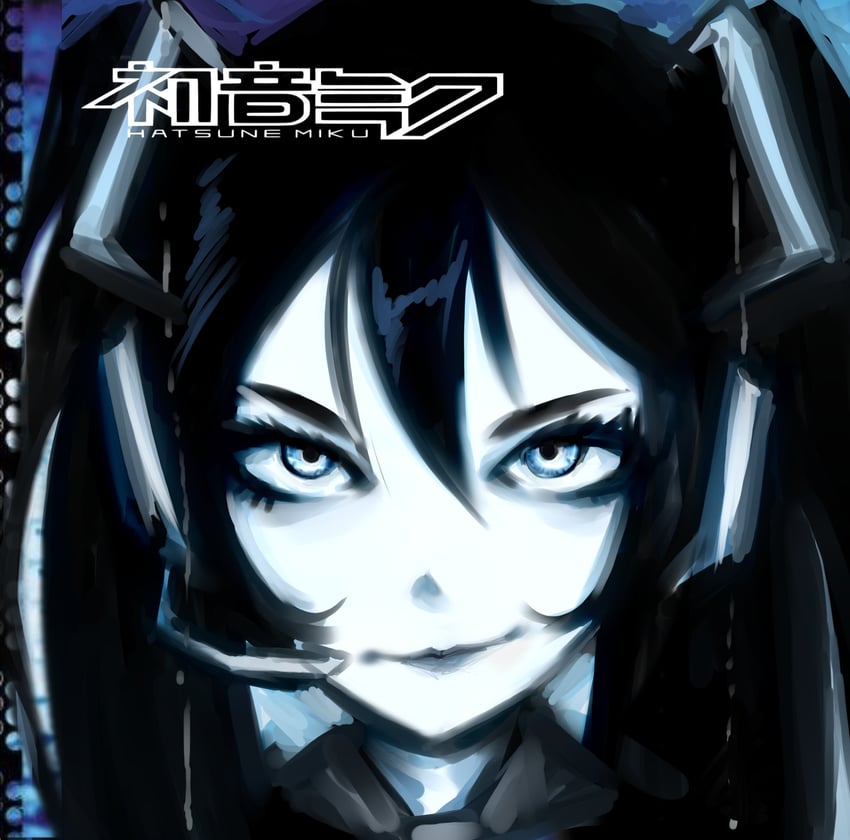 hatsune miku (vocaloid and 2 more) drawn by danielave2001