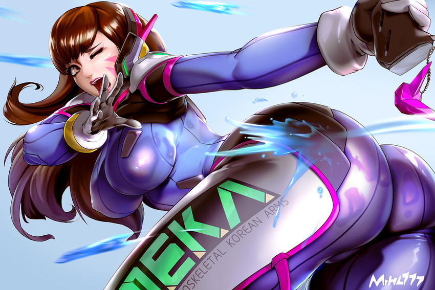 d.va (overwatch and 1 more) drawn by mr_h.l.