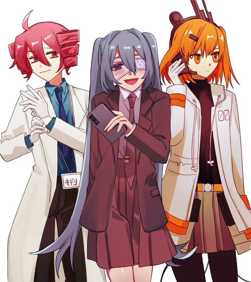 hatsune miku, kasane teto, and adachi rei (vocaloid and 5 more) drawn by pofopyoso