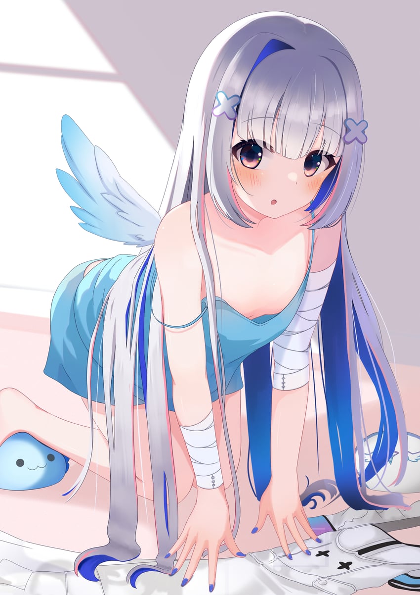 amane kanata and upao (hololive) drawn by banana_de_ikopon