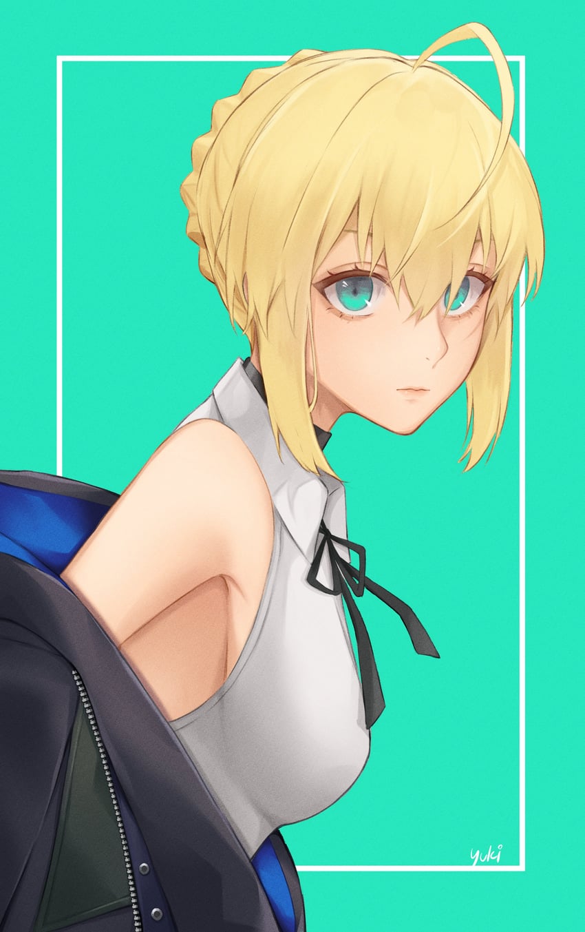 artoria pendragon and saber (fate and 3 more) drawn by yuki_(yuk1_94)