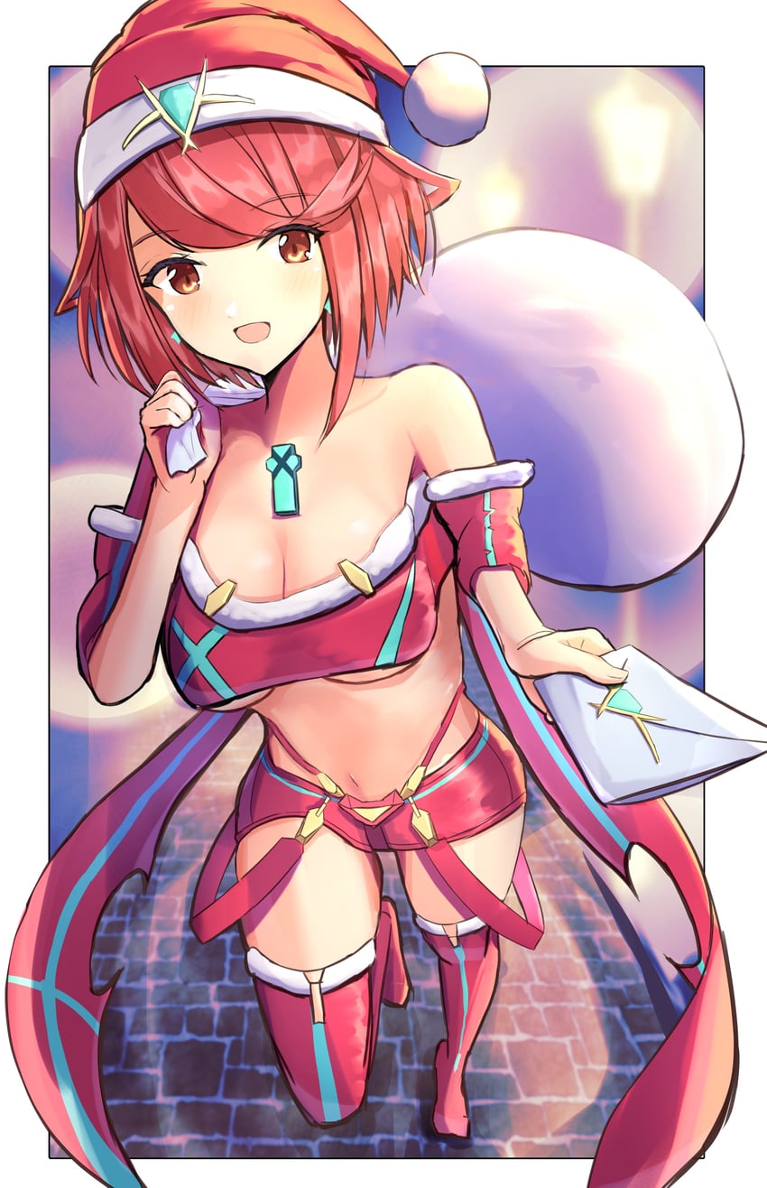 pyra (xenoblade chronicles and 1 more) drawn by karuushi