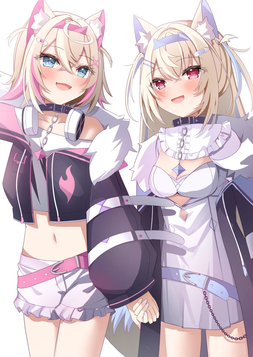 fuwawa abyssgard and mococo abyssgard (hololive and 1 more) drawn by torimuraa