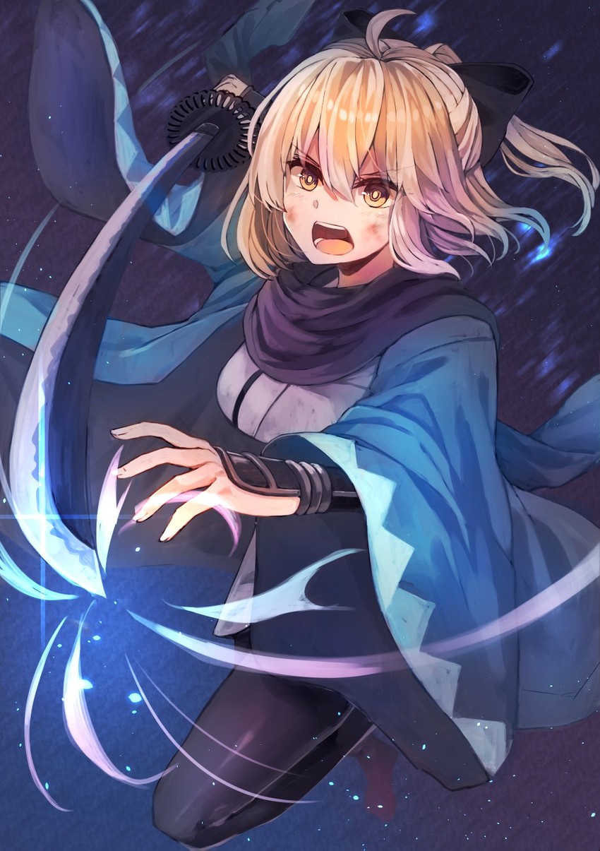 okita souji (fate and 1 more) drawn by hopepe