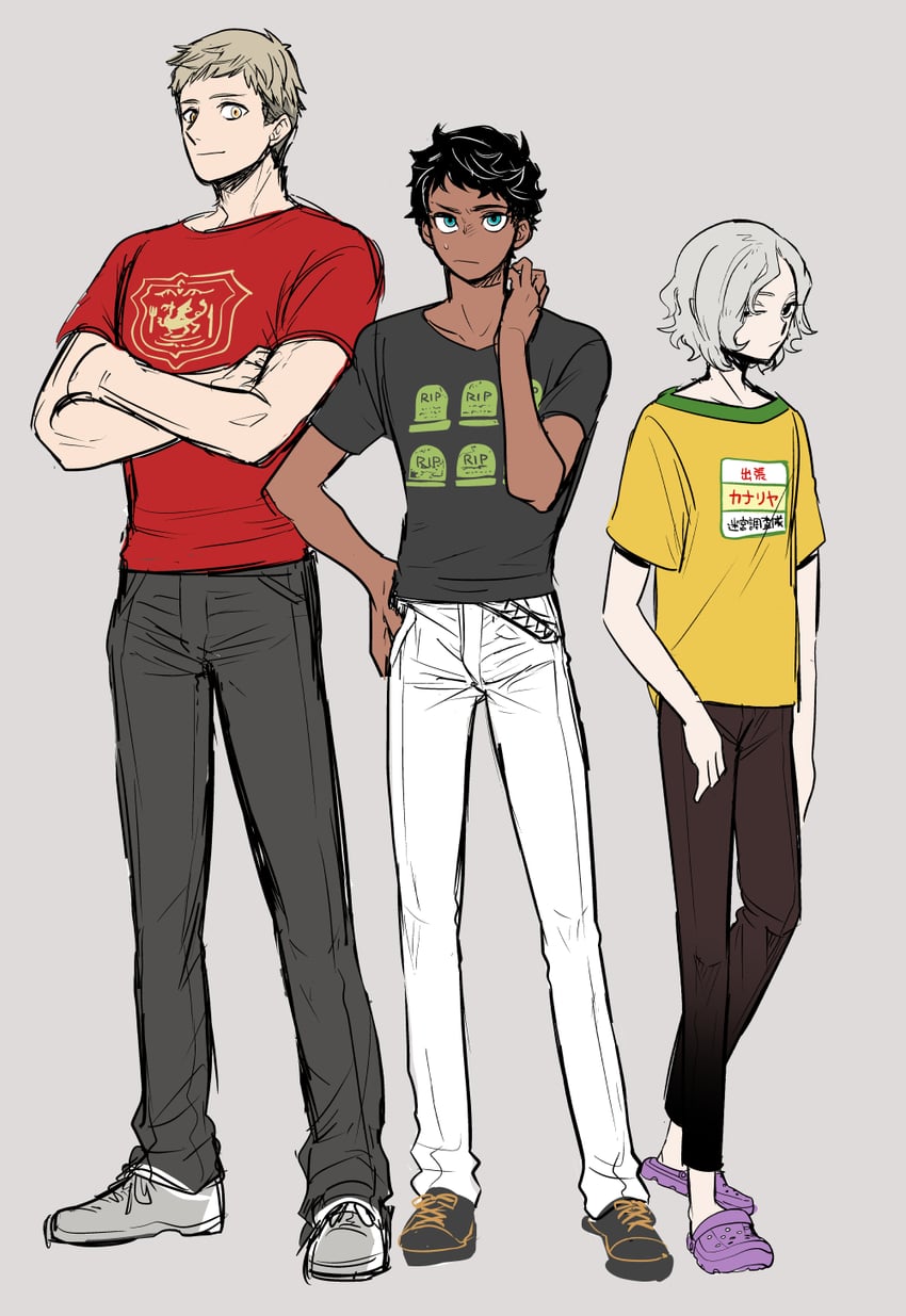 laios touden, mithrun, and kabru (dungeon meshi) drawn by sobayu_(chizuwa)
