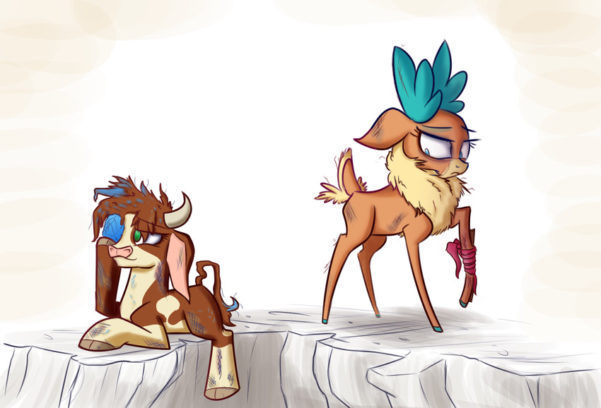 velvet and arizona (them's fightin' herds) drawn by heir-of-rick