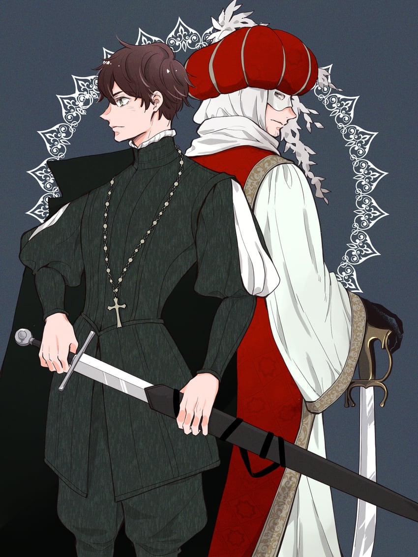 spain and turkey (axis powers hetalia) drawn by ca_lamari
