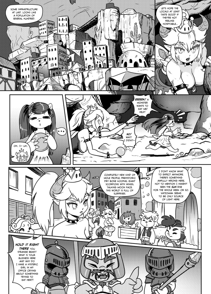 bowsette and monty mole (mario and 1 more) drawn by tony_kuusisto