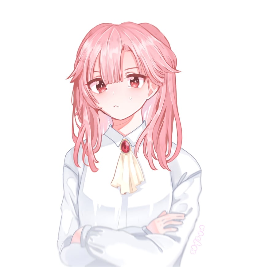 technoblade and techno-chan (minecraft youtube) drawn by soysvu