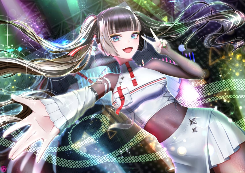 juufuutei raden (hololive and 1 more) drawn by kail_(u2m3i)
