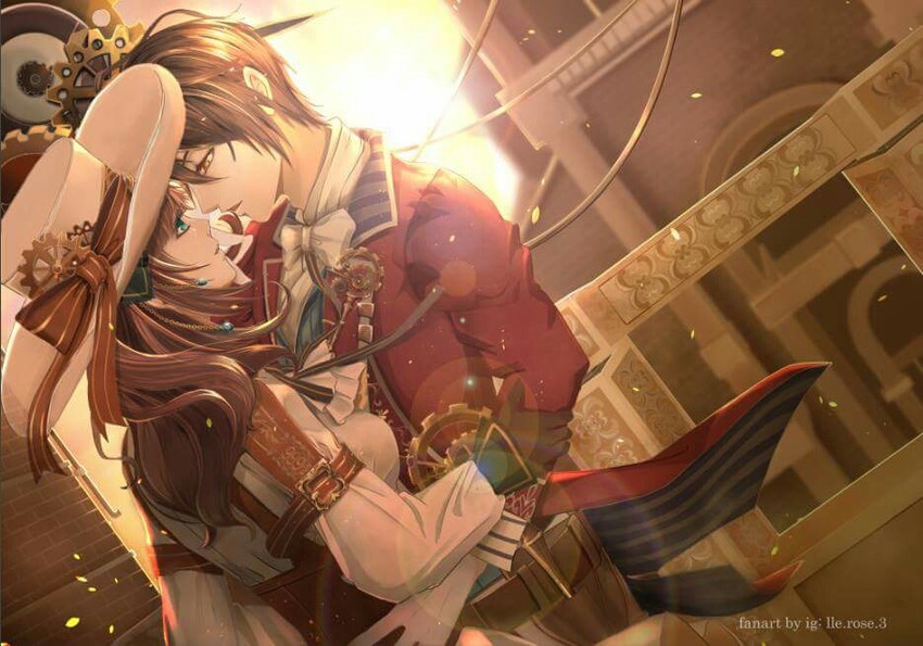 cardia beckford and arsene lupin (code:realize) drawn by llerose32