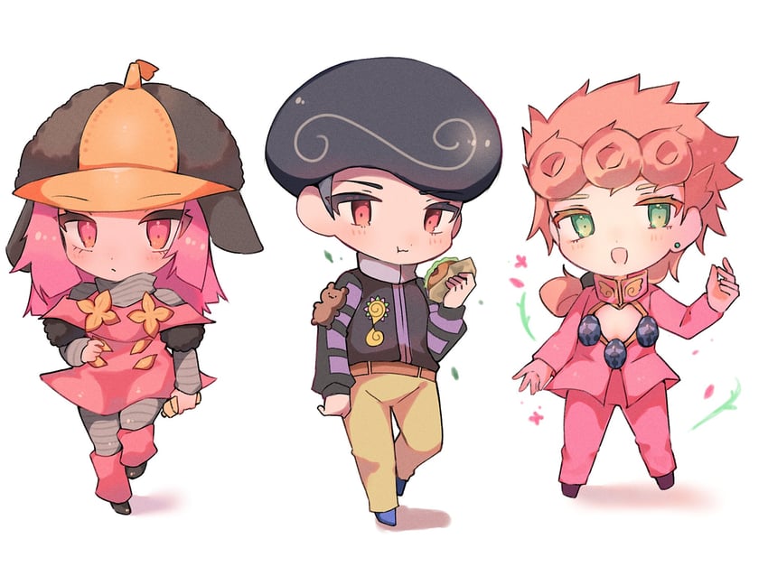 giorno giovanna, hot pants, and tooru (jojo no kimyou na bouken and 3 more) drawn by rairack777