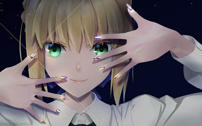 artoria pendragon and saber (fate and 1 more) drawn by shirotsumekusa