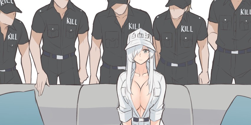 white blood cell, u-1196, and killer t (hataraku saibou and 1 more) drawn by blood_hood
