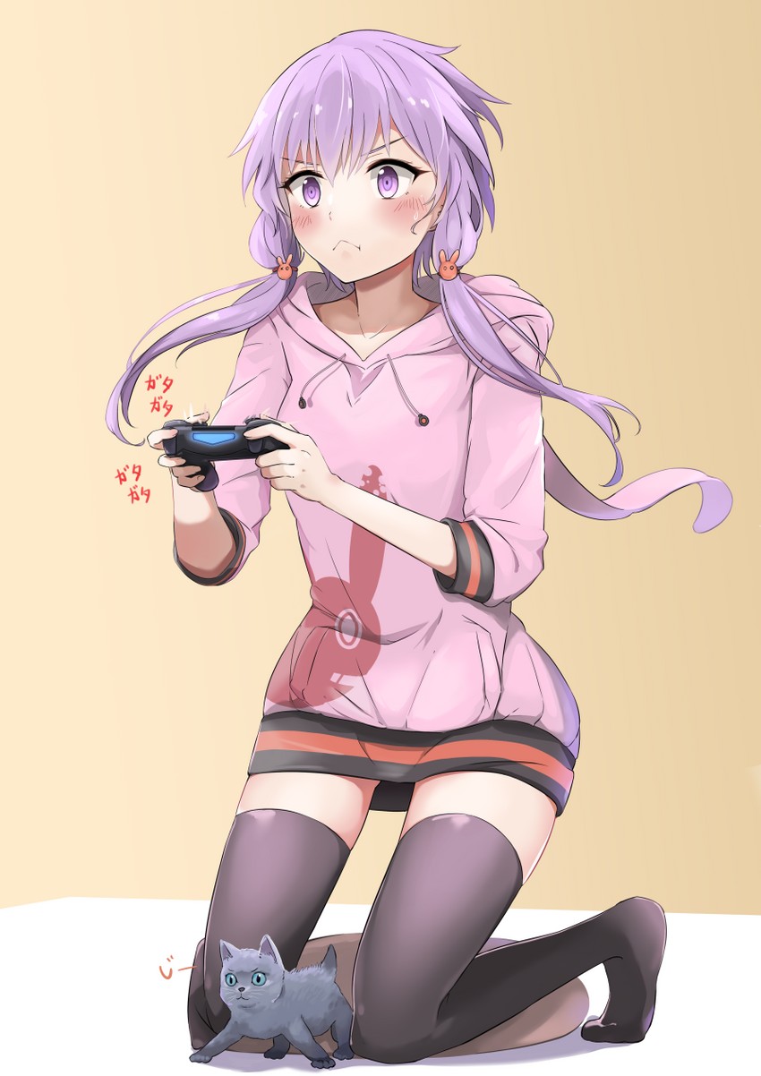 yuzuki yukari (vocaloid and 1 more) drawn by sora_no_tori
