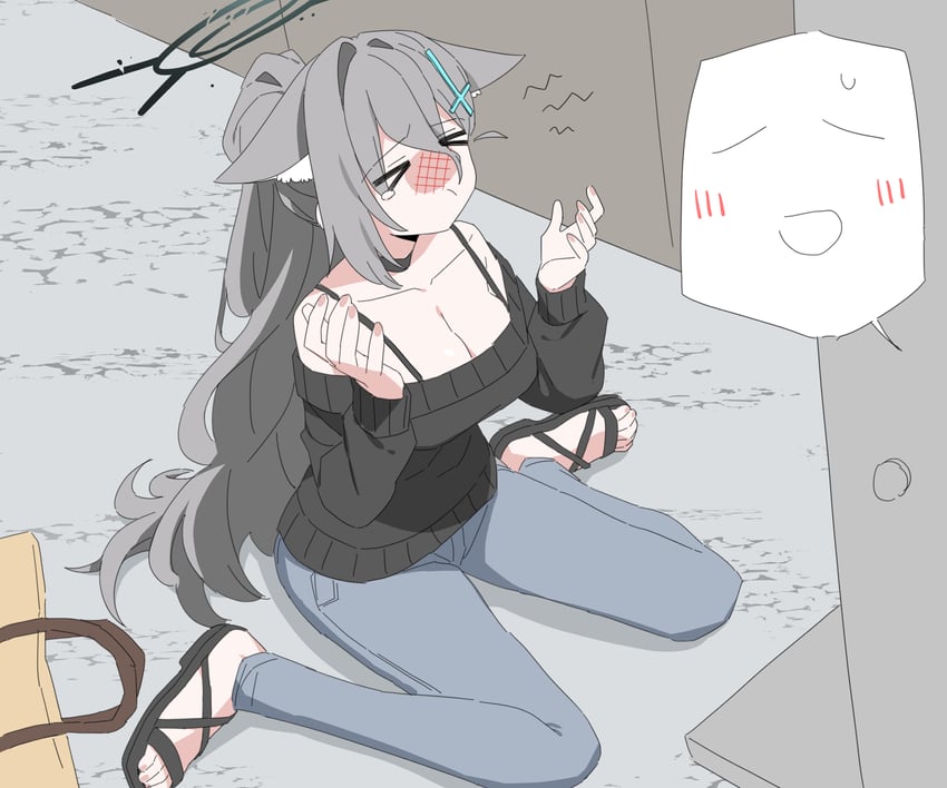 shiroko and shiroko terror (blue archive) drawn by b.t._(boob_tong)