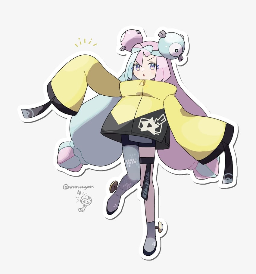 iono and tadbulb (pokemon and 1 more) drawn by eneko_(olavcnkrpucl16a)