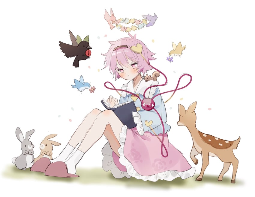 komeiji satori and reiuji utsuho (touhou) drawn by sorani_(kaeru0768)