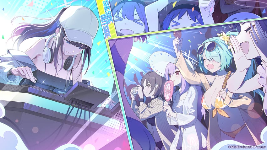 saori, atsuko, hiyori, and misaki (blue archive) drawn by sapysha