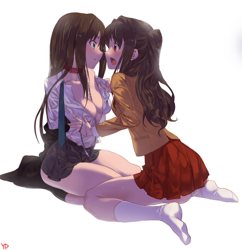 shibuya rin and shimamura uzuki (idolmaster and 1 more) drawn by yd_(orange_maru)