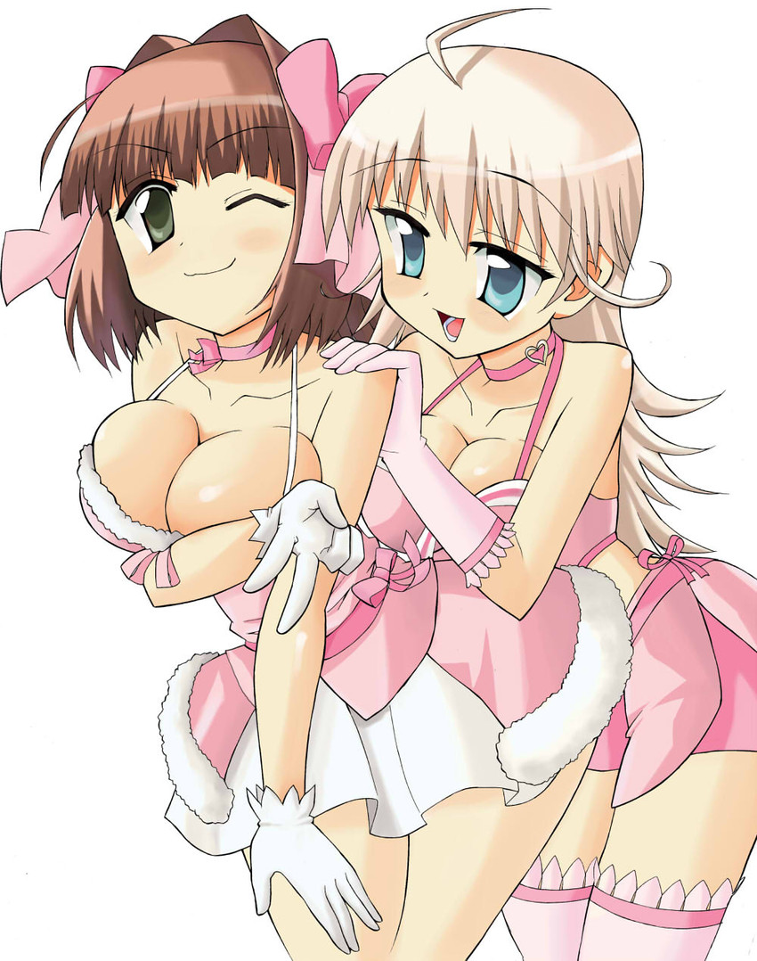 hoshii miki and amami haruka (idolmaster and 1 more) drawn by kazuchi