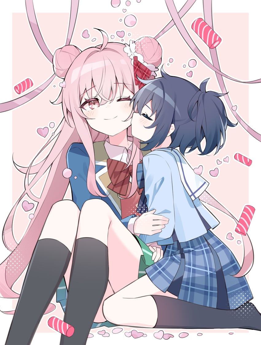 matsuzaka satou and koube shio (happy sugar life) drawn by maidcode1023