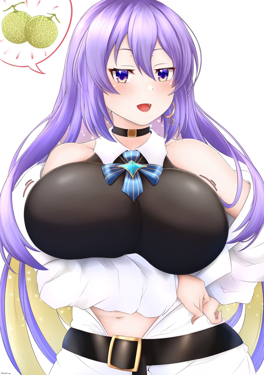 moona hoshinova (hololive and 1 more) drawn by mee_don