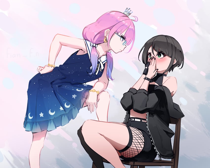 oozora subaru and himemori luna (hololive) drawn by fian_f.n