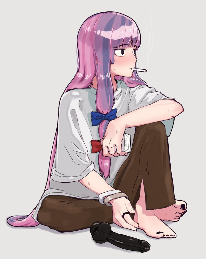patchouli knowledge and taisa (touhou and 1 more) drawn by ohasi