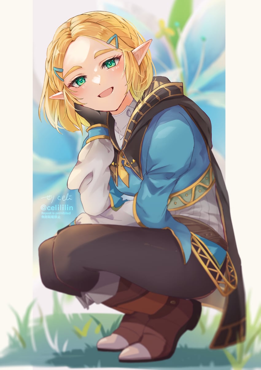 princess zelda (the legend of zelda and 1 more) drawn by seri_(yuukasakura)