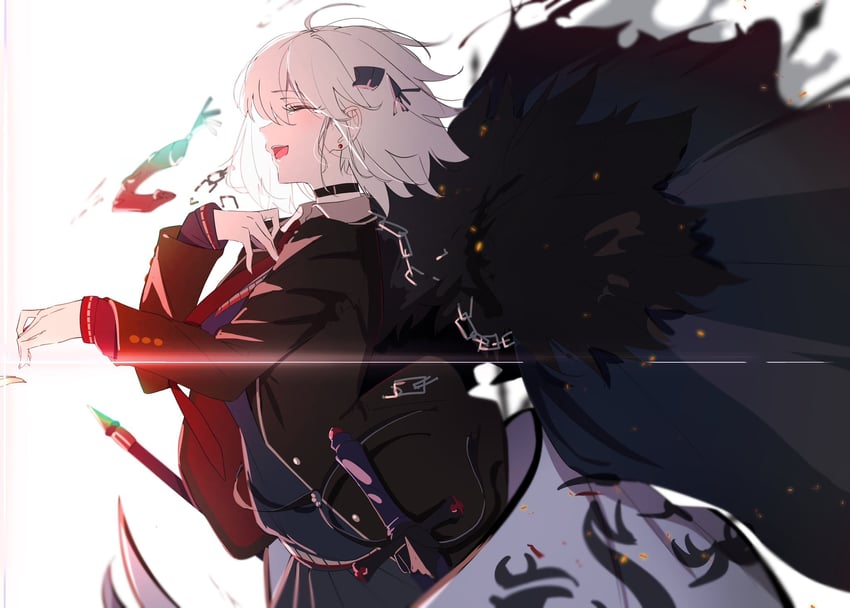 jeanne d'arc alter (fate and 1 more) drawn by ri_o_ne_su