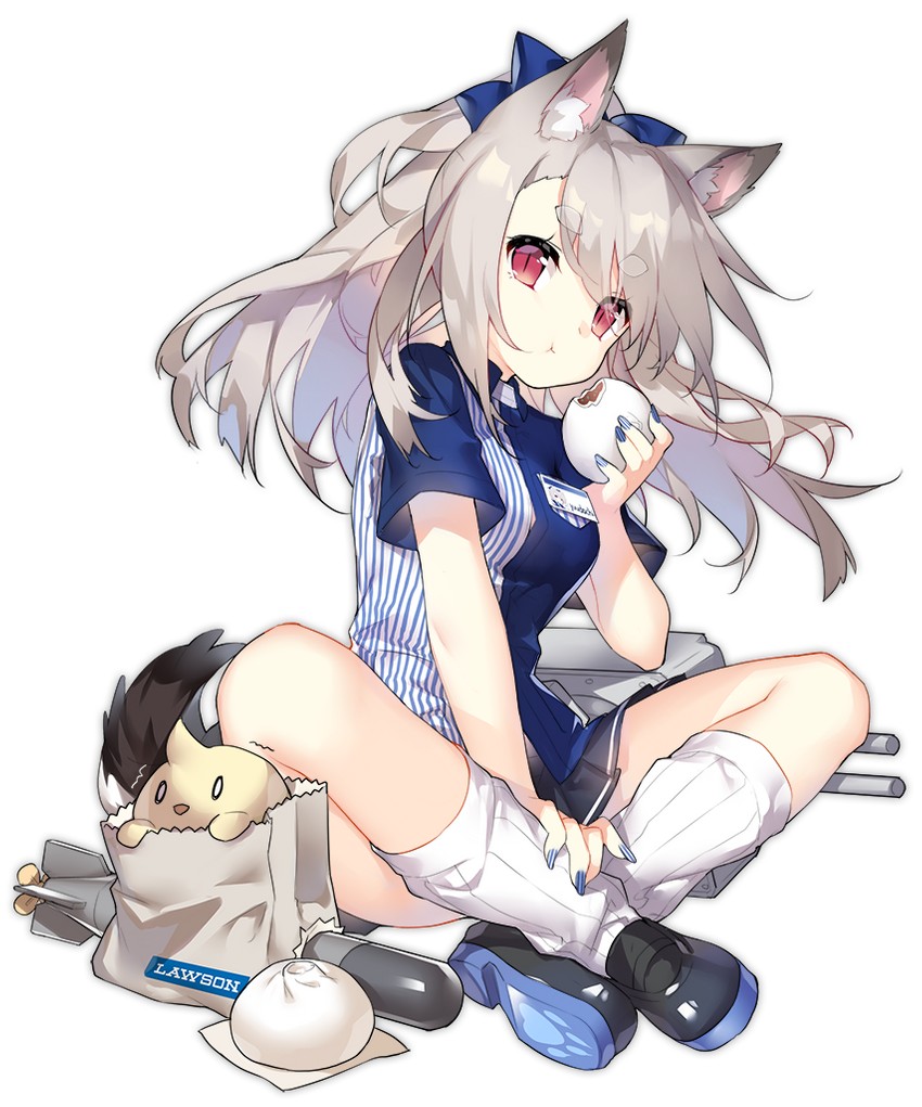 yuudachi (azur lane and 1 more) drawn by saru
