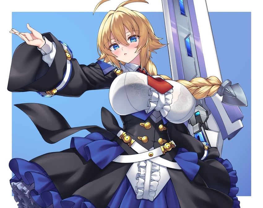 es (blazblue and 3 more) drawn by shirokuma_a