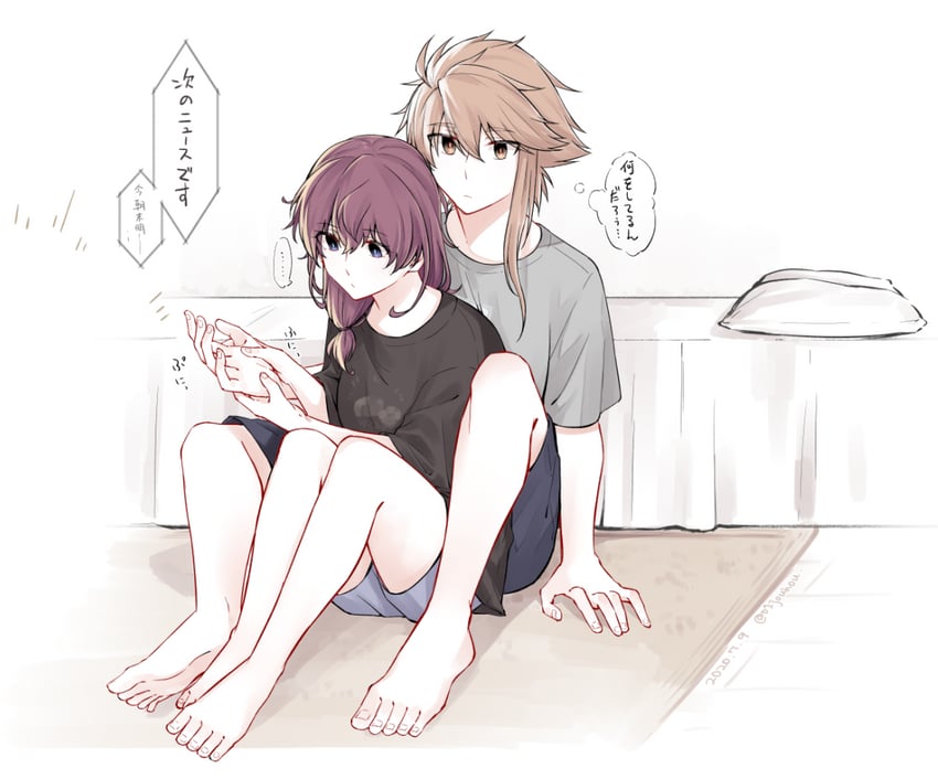 shidou maki and konohana suzuka (toji no miko) drawn by jouhou